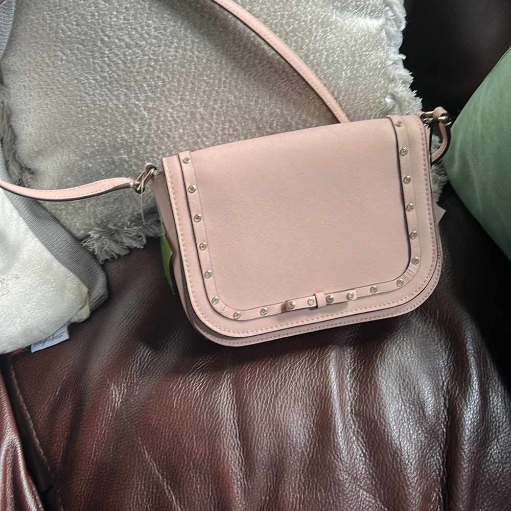 Kate Spade New York Large Carson Jeweled Crossbody Purse in Warm Vellum. NEW